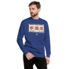 Fudoshin Japanese Kanji Calligraphy Unisex Premium Sweatshirt - Team Royal / S