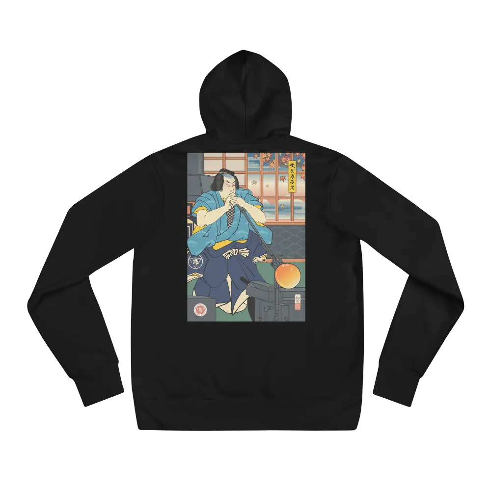 Samurai Glassblowing Ukiyo-e Unisex hoodie - Samurai Original