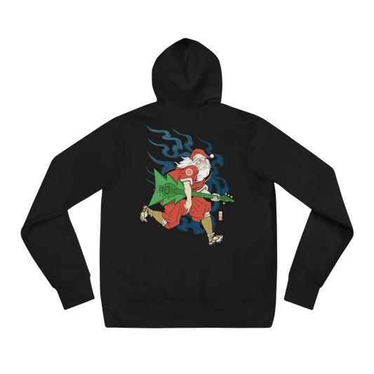 Santa Claus Bassist Music Ukiyo-e Unisex Hoodie - Samurai Original