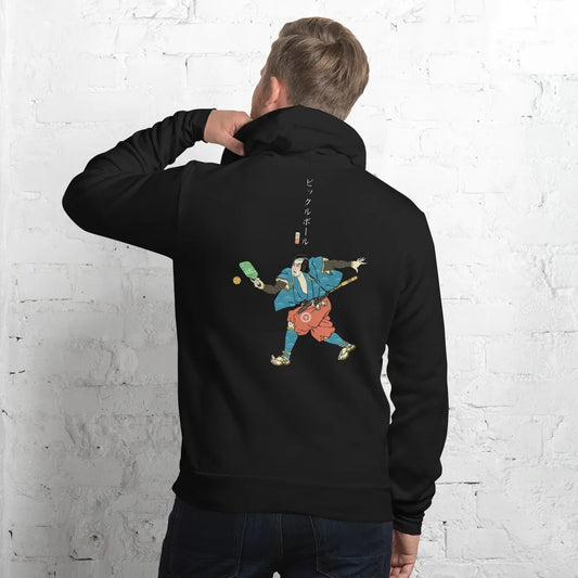 Samurai Play Pickleball Ukiyo-e Unisex Hoodie