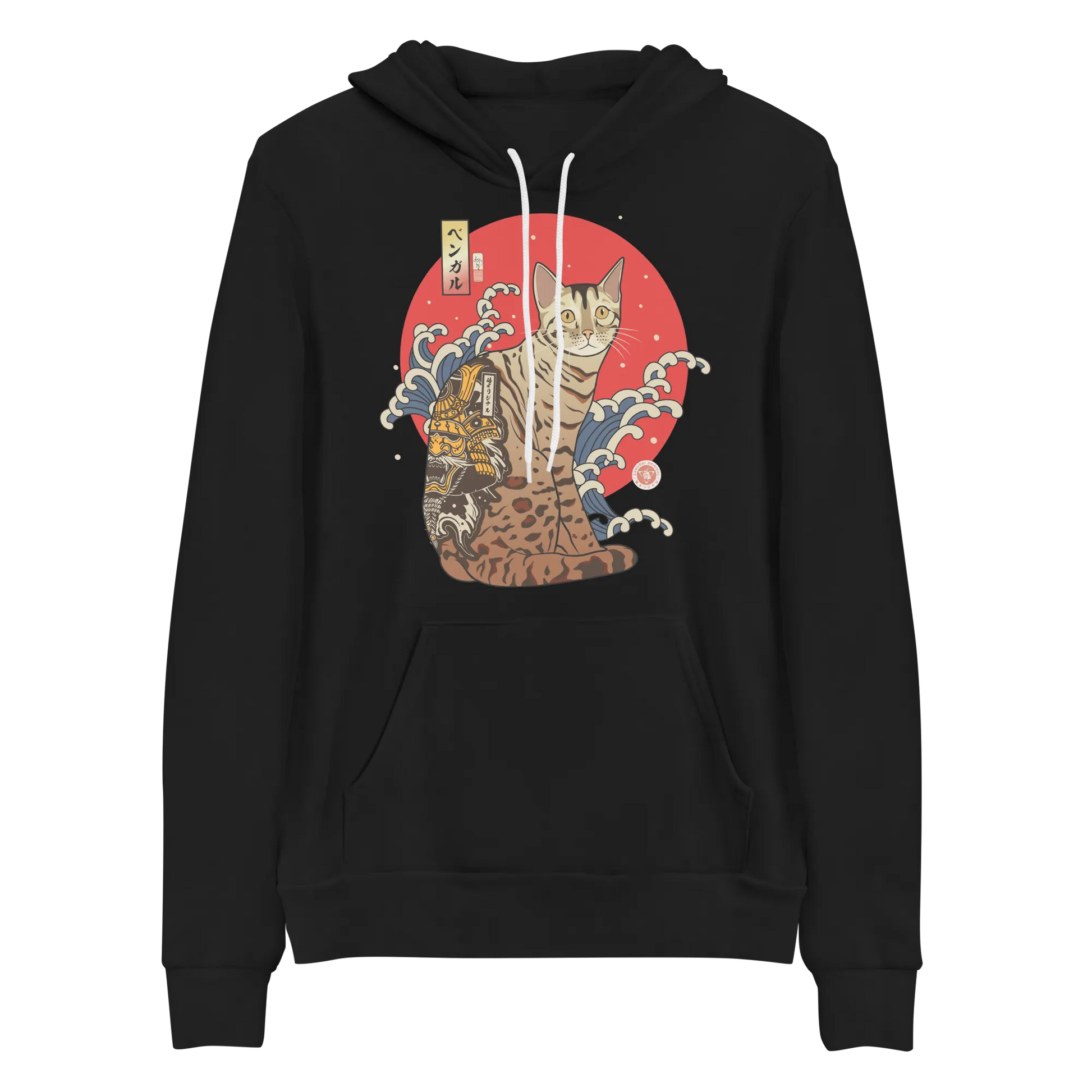 Bengal Cat Japanese Ukiyo-e Unisex Hoodie -