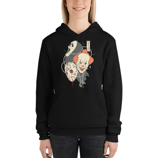 Halloween Mask Japanese Ukiyo-e Unisex Hoodie -