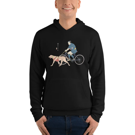 Samurai Cycling With DogLabrador Retriever Unisex hoodie - Samurai Original