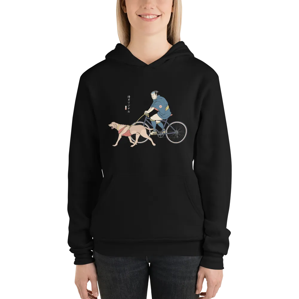 Samurai Cycling With DogLabrador Retriever Unisex hoodie - Samurai Original