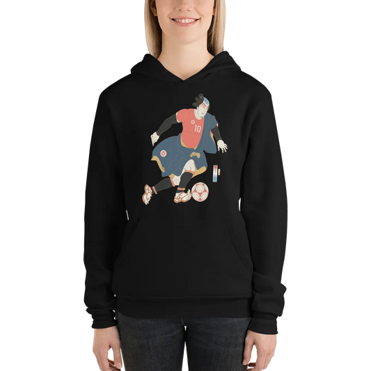 Samurai Dribbling Football Ukiyo-e Unisex hoodie