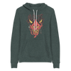 Hannya Japanese Ukiyo-e Unisex Hoodie - Heather Forest / S