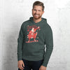 Santa Samurai Snowboard Christmas Ukiyo-e Unisex hoodie