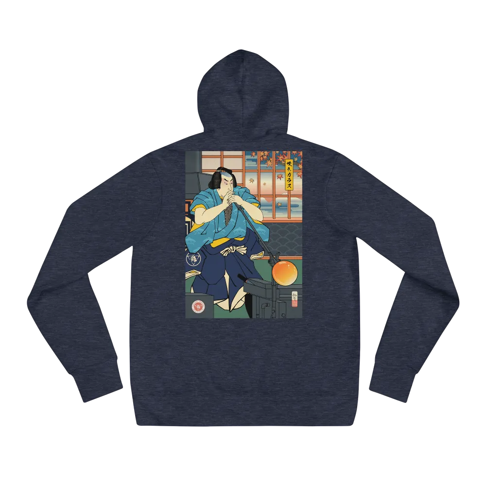 Samurai Glassblowing Ukiyo-e Unisex hoodie - Samurai Original