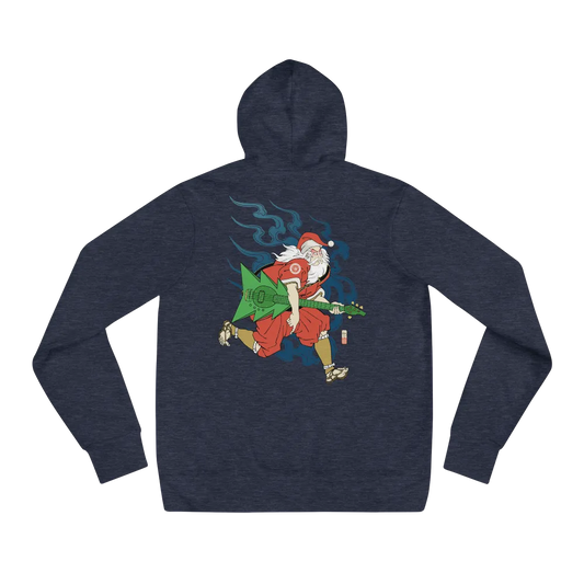 Santa Claus Bassist Music Ukiyo-e Unisex Hoodie - Samurai Original