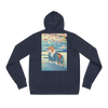 Dog Pitbull Japanese Ukiyo-e Unisex Hoodie - Heather Navy / S