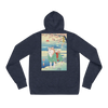 Dog Akita Funny Japanese Ukiyo-e Unisex Hoodie - Heather Navy / S