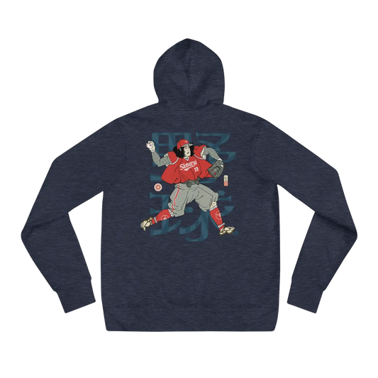 Samurai Baseball Player 3 Sport Ukiyo-e Unisex Hoodie - Samurai Original