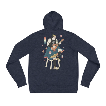 Samurai Play Mandolin Music Ukiyo-e Unisex Hoodie