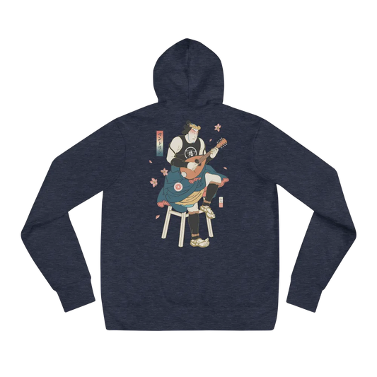 Samurai Play Mandolin Music Ukiyo-e Unisex Hoodie