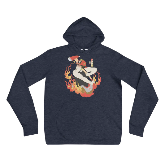 Samurai Firefighter Fireman Ukiyo-e Unisex Hoodie