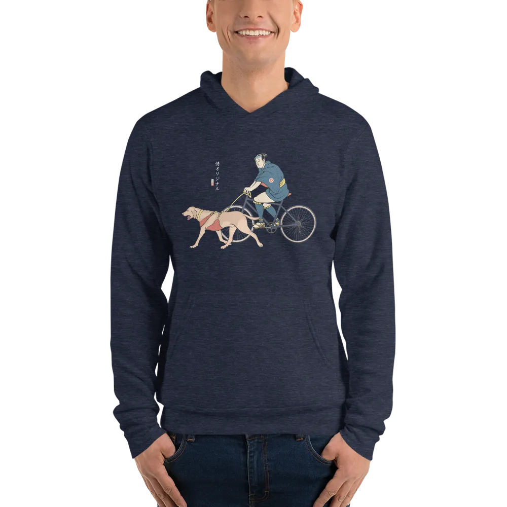 Samurai Cycling With DogLabrador Retriever Unisex hoodie - Samurai Original