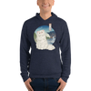 Cat Persian Longhair Japanese Unisex Hoodie - Heather Navy / S