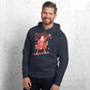 Santa Samurai Snowboard Christmas Ukiyo-e Unisex hoodie