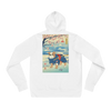 Dog Bulldog Japanese Ukiyo-e Unisex Hoodie - White / S