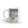 Doctor Nurse vs Virus Demon Japanese Ukiyo-e White Glossy Mug -